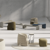 Elephant-B Office Fabric Upholstered Lounge Bench Set - Gavisco Office Furniture